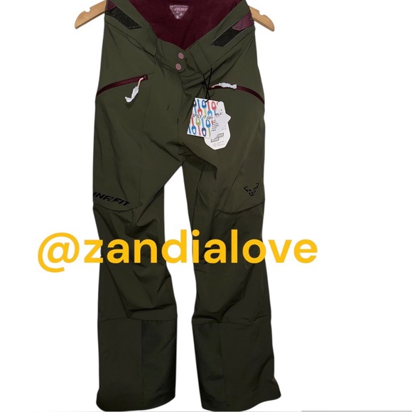 NWT DYNAFIT Women's XSS Radical Softshell Pants Ski Touring Windproof Green
